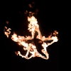 Small Star Shaped Fire Sculpture